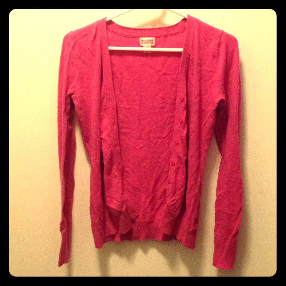 Pink cardigan